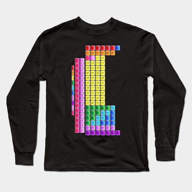 118 Element Periodic Table Long Sleeve T-Shirt by sciencenotes